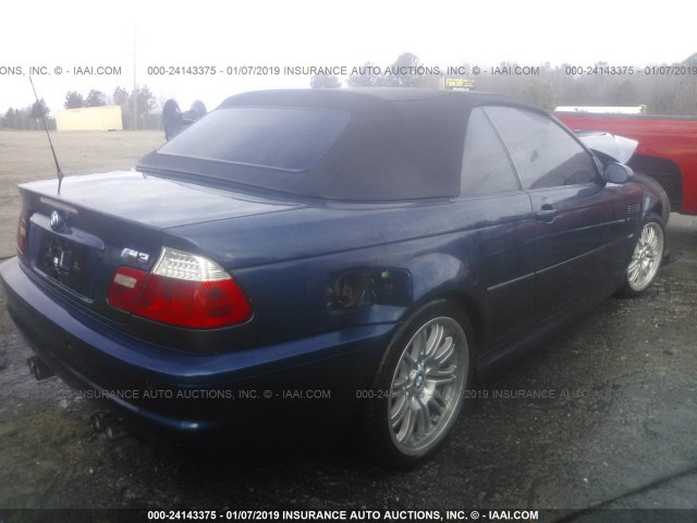 WBSBR93486PK12154 - 2006 BMW M3 BLUE photo 4