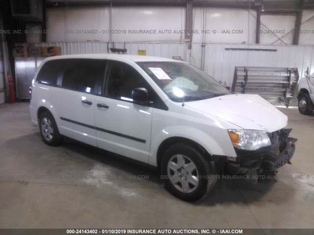 2D4RN1AG7BR788605 - 2011 DODGE GRAND CARAVAN C/V WHITE photo 1