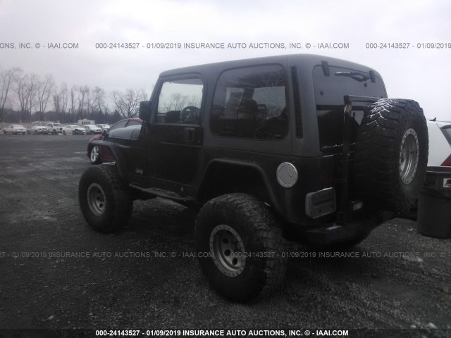 1J4FA59S6YP723342 - 2000 JEEP WRANGLER / TJ SAHARA BLACK photo 3