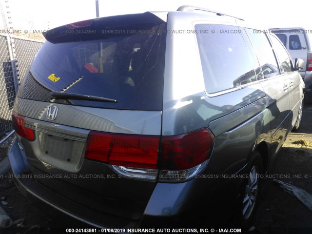 5FNRL386X9B401918 - 2009 HONDA ODYSSEY EXL GRAY photo 4