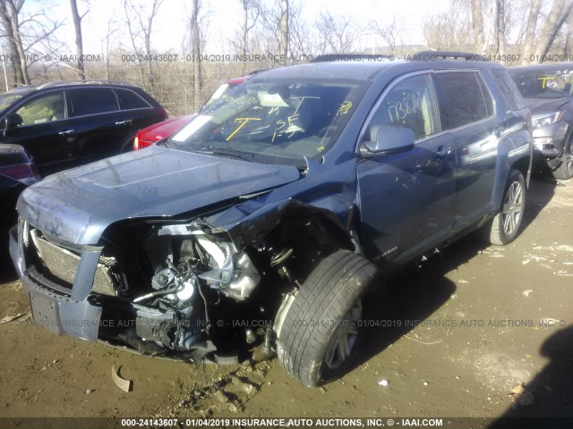 2CTALSEC1B6464858 - 2011 GMC TERRAIN SLE BLUE photo 2