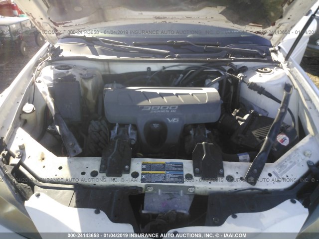 2G2WP522551302725 - 2005 PONTIAC GRAND PRIX WHITE photo 10