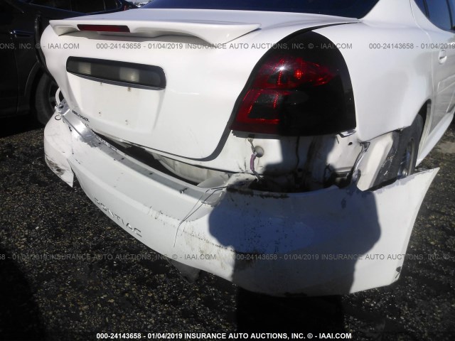 2G2WP522551302725 - 2005 PONTIAC GRAND PRIX WHITE photo 6