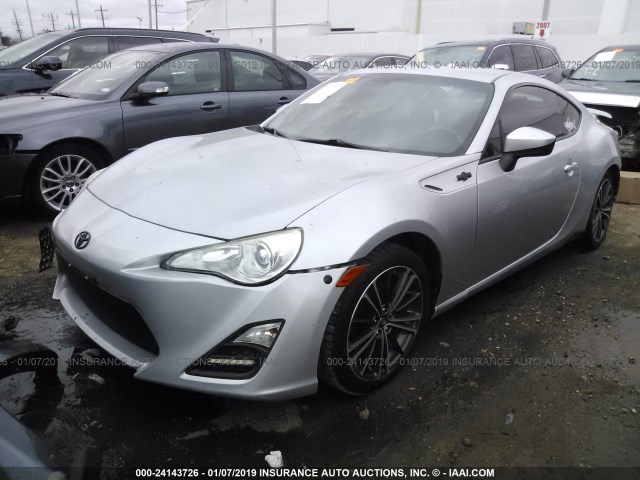 JF1ZNAA17D1727292 - 2013 TOYOTA SCION FR-S SILVER photo 2
