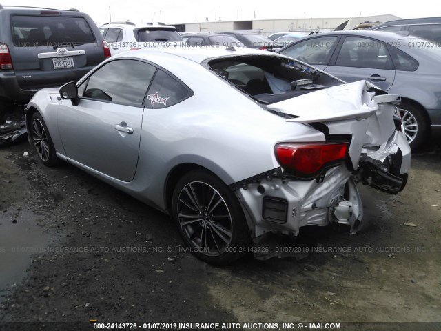JF1ZNAA17D1727292 - 2013 TOYOTA SCION FR-S SILVER photo 3