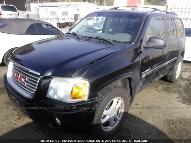 1GKDT13S162313636 - 2006 GMC ENVOY BLACK photo 2