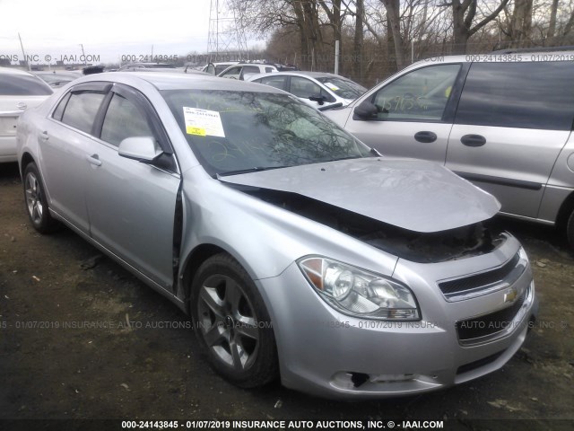 1G1ZH57B094243424 - 2009 CHEVROLET MALIBU 1LT GRAY photo 1