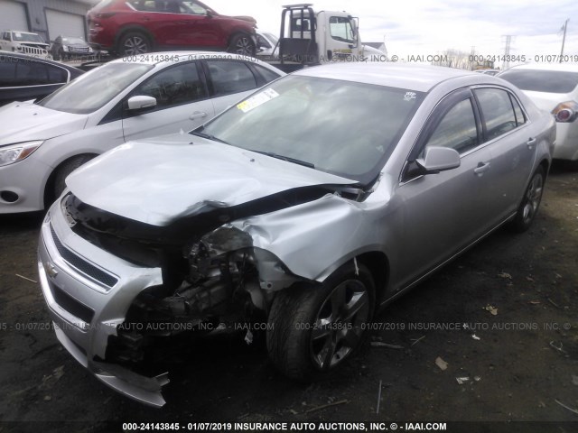 1G1ZH57B094243424 - 2009 CHEVROLET MALIBU 1LT GRAY photo 2