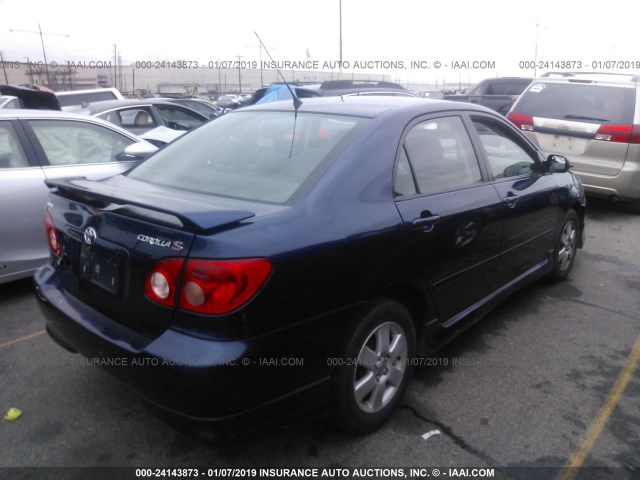 1NXBR30E96Z669134 - 2006 TOYOTA COROLLA CE/LE/S BLUE photo 4