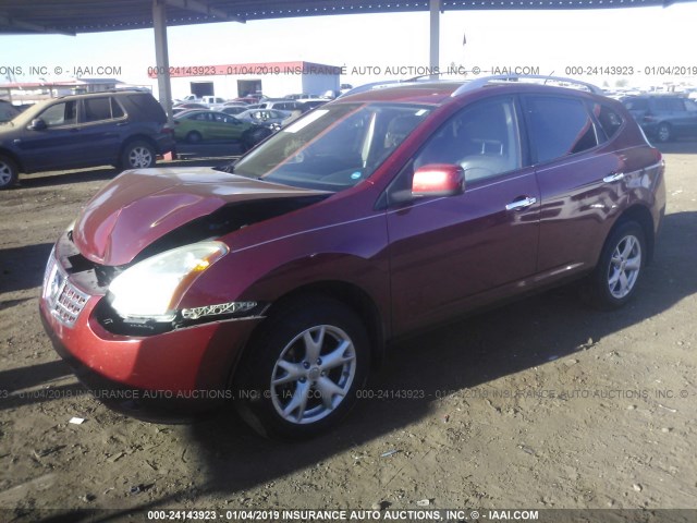 JN8AS5MTXAW009131 - 2010 NISSAN ROGUE S/SL/KROM RED photo 2