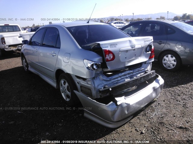 1NXBR32E06Z729363 - 2006 TOYOTA COROLLA CE/LE/S SILVER photo 3