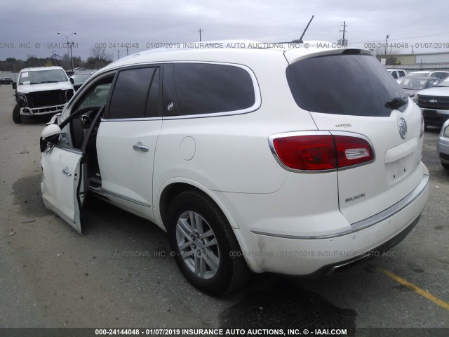 5GAKRBKD2DJ126632 - 2013 BUICK ENCLAVE WHITE photo 3
