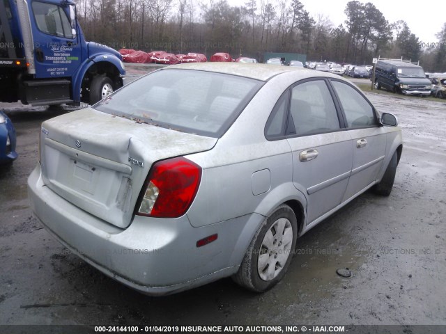 KL5JD56Z86K368912 - 2006 SUZUKI FORENZA SILVER photo 4