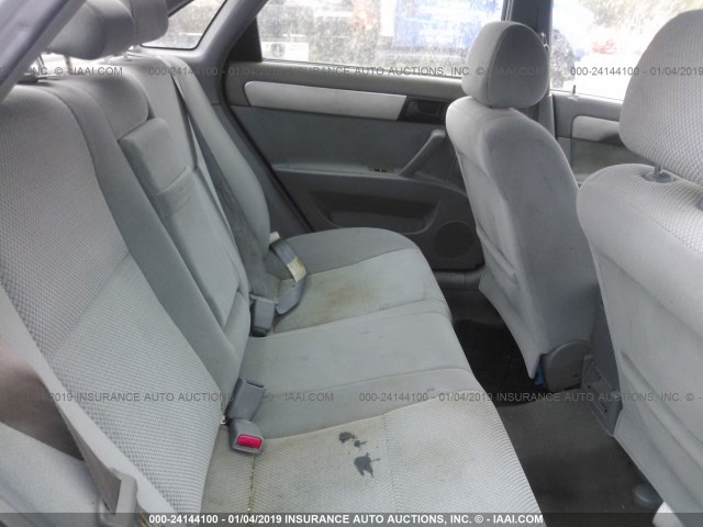 KL5JD56Z86K368912 - 2006 SUZUKI FORENZA SILVER photo 8