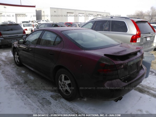 2G2WS522341218724 - 2004 PONTIAC GRAND PRIX GT2 MAROON photo 3