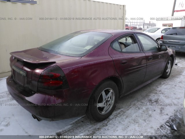 2G2WS522341218724 - 2004 PONTIAC GRAND PRIX GT2 მუქწითელი ფოტო 4
