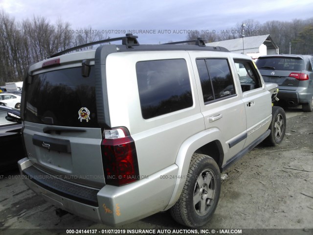 1J8HG48K29C500970 - 2009 JEEP COMMANDER SPORT TAN photo 4