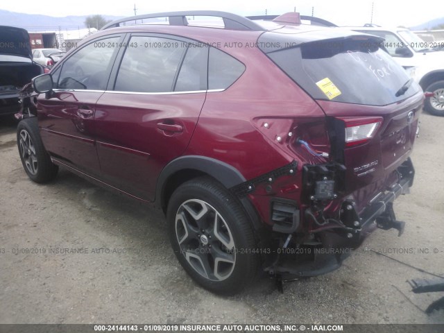 JF2GTALC6J8275071 - 2018 SUBARU CROSSTREK LIMITED RED photo 3