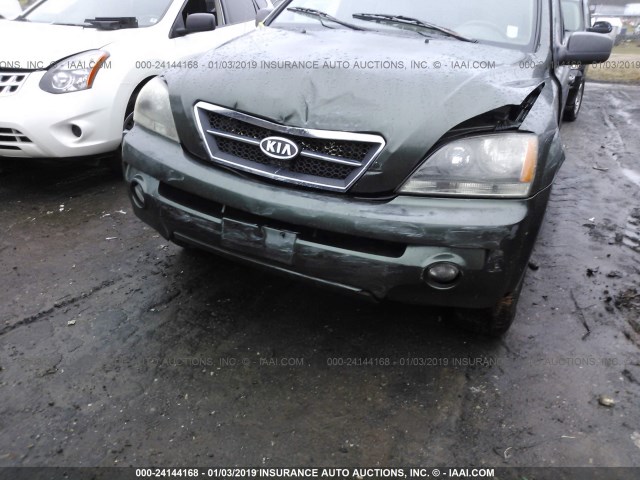 KNDJC733155460661 - 2005 KIA SORENTO EX/LX GREEN photo 6