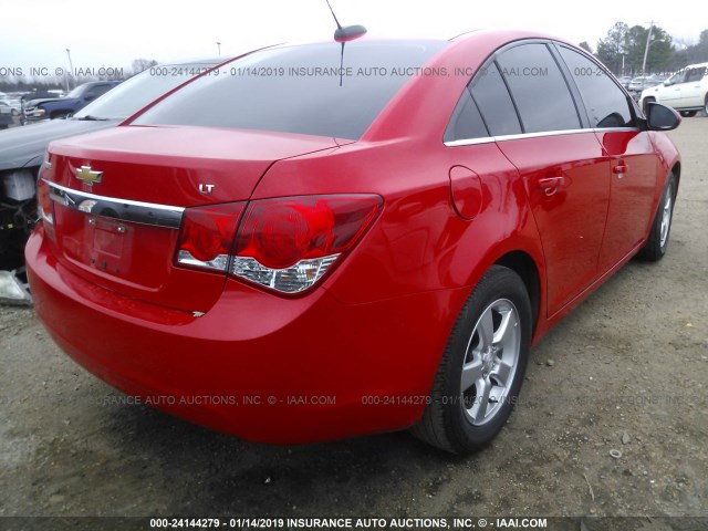 1G1PE5SB4G7102133 - 2016 CHEVROLET CRUZE LIMITED LT RED photo 4