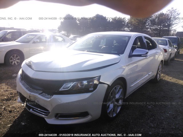 2G1155S34E9266461 - 2014 CHEVROLET IMPALA LTZ WHITE photo 2