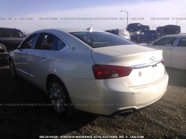 2G1155S34E9266461 - 2014 CHEVROLET IMPALA LTZ WHITE photo 3