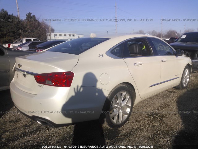 2G1155S34E9266461 - 2014 CHEVROLET IMPALA LTZ WHITE photo 4