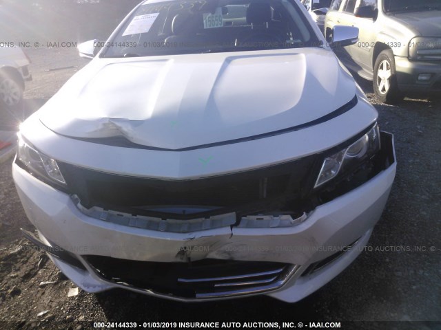 2G1155S34E9266461 - 2014 CHEVROLET IMPALA LTZ WHITE photo 6