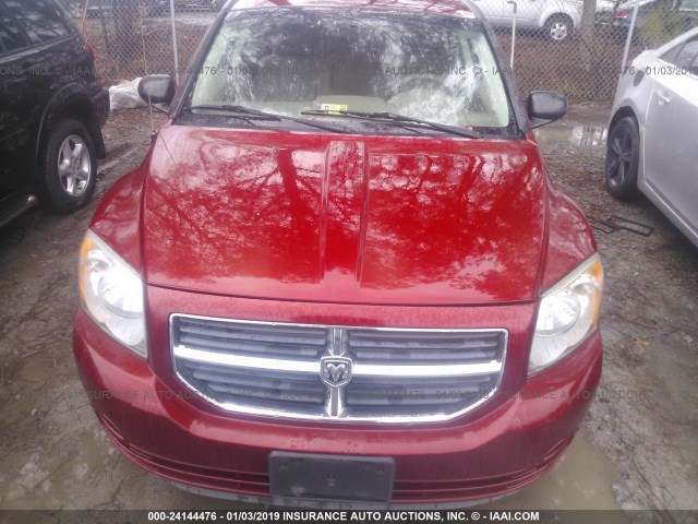 1B3HB48B28D673758 - 2008 DODGE CALIBER SXT RED photo 6