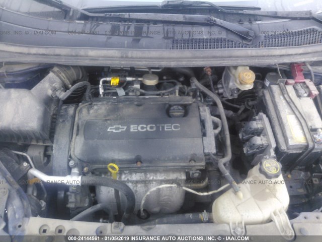 1G1JA5SH8C4192985 - 2012 CHEVROLET SONIC LS 蓝色 照片 10