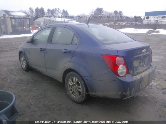 1G1JA5SH8C4192985 - 2012 CHEVROLET SONIC LS 蓝色 照片 3