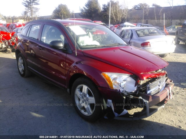 1B3HB48A99D136989 - 2009 DODGE CALIBER SXT RED photo 1