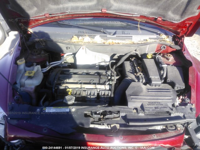 1B3HB48A99D136989 - 2009 DODGE CALIBER SXT RED photo 10