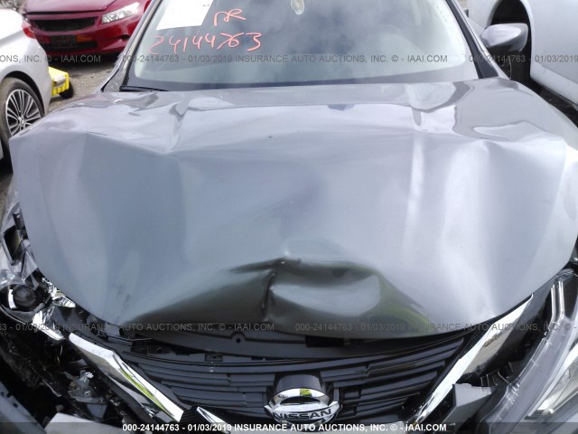 1N4AL3AP0JC280324 - 2018 NISSAN ALTIMA 2.5/S/SV/SL/SR SILVER photo 10