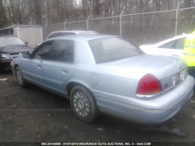 2FAFP73W03X165945 - 2003 FORD CROWN VICTORIA  Light Blue photo 3