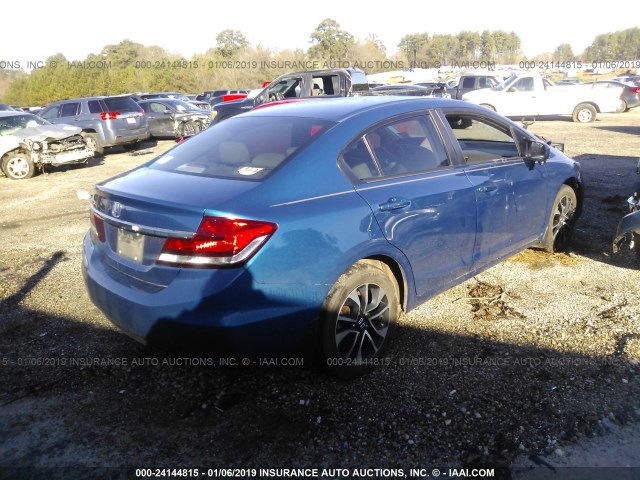 19XFB2F81FE041735 - 2015 HONDA CIVIC EX BLUE photo 4