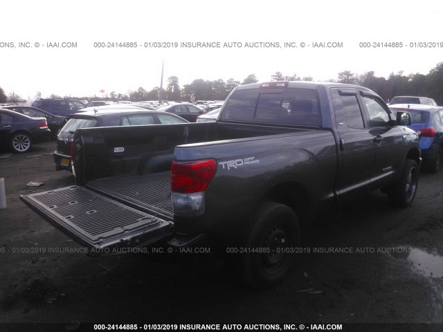 5TFUY5F1XBX187152 - 2011 TOYOTA TUNDRA DOUBLE CAB SR5 GRAY photo 4