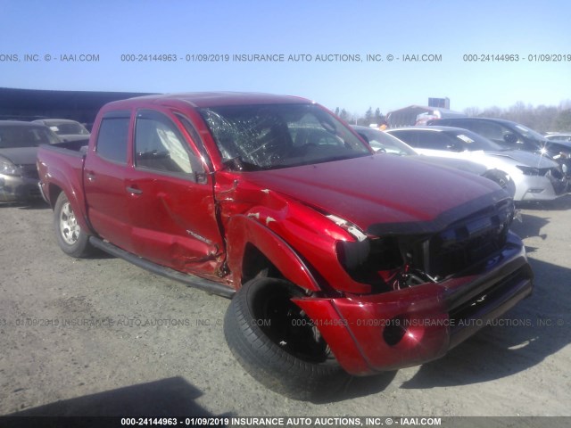 3TMJU4GN8BM121490 - 2011 TOYOTA TACOMA DOUBLE CAB PRERUNNER RED photo 1