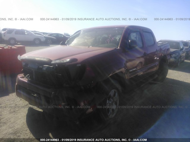 3TMJU4GN8BM121490 - 2011 TOYOTA TACOMA DOUBLE CAB PRERUNNER RED photo 2