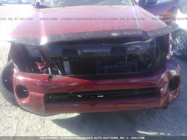 3TMJU4GN8BM121490 - 2011 TOYOTA TACOMA DOUBLE CAB PRERUNNER RED photo 6