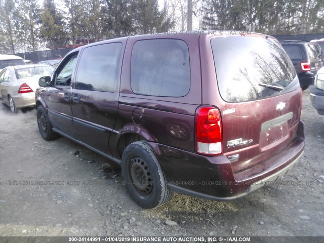 1GNDV23W98D122026 - 2008 CHEVROLET UPLANDER LS MAROON photo 3