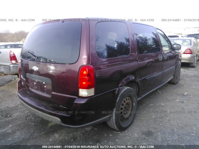 1GNDV23W98D122026 - 2008 CHEVROLET UPLANDER LS MAROON photo 4