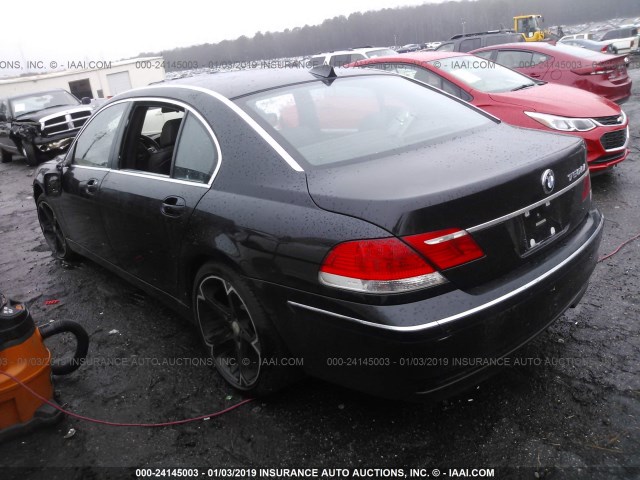 WBAHN83536DT33964 - 2006 BMW 750 LI BLACK photo 3