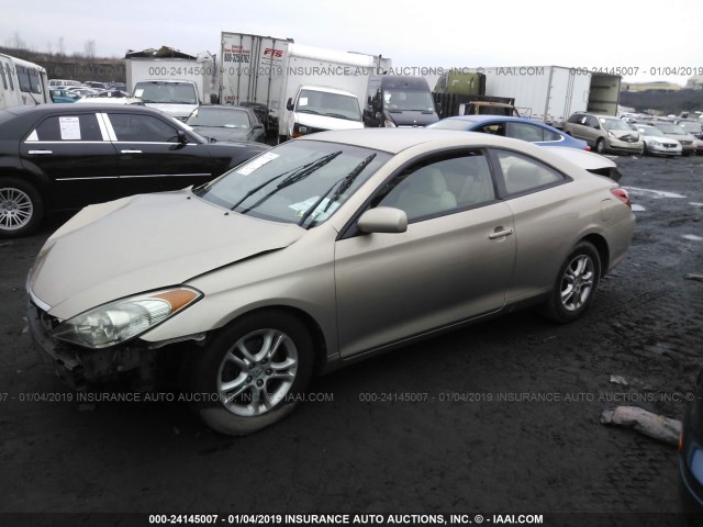 4T1CE38P95U974864 - 2005 TOYOTA CAMRY SOLARA SE/SLE GRAY photo 2