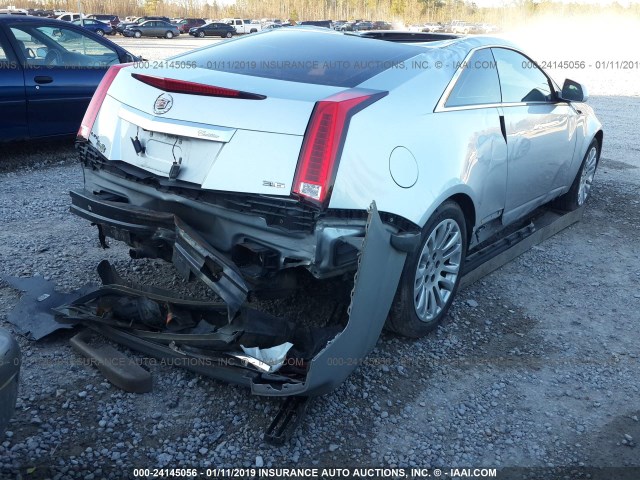 1G6DJ1E34C0133021 - 2012 CADILLAC CTS PERFORMANCE COLLECTION SILVER photo 4