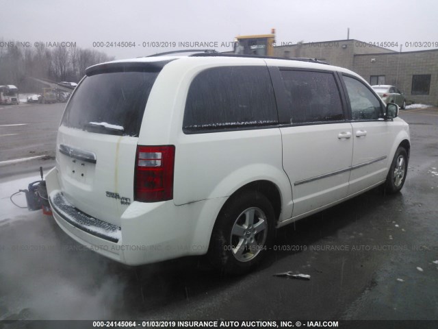 2D4RN5D19AR349001 - 2010 DODGE GRAND CARAVAN SXT WHITE photo 4