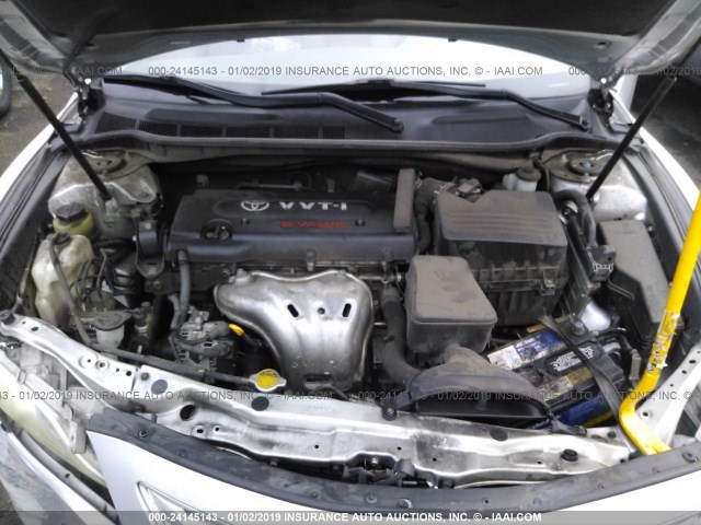 4T1BE46K47U161461 - 2007 TOYOTA CAMRY NEW GENERAT CE/LE/XLE/SE SILVER photo 10