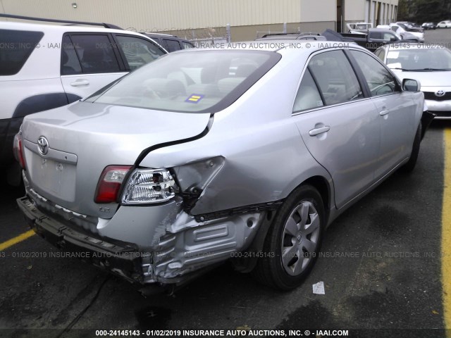 4T1BE46K47U161461 - 2007 TOYOTA CAMRY NEW GENERAT CE/LE/XLE/SE SILVER photo 4
