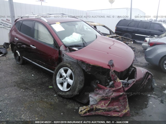 JN8AS5MT2DW035551 - 2013 NISSAN ROGUE S/SV RED photo 1