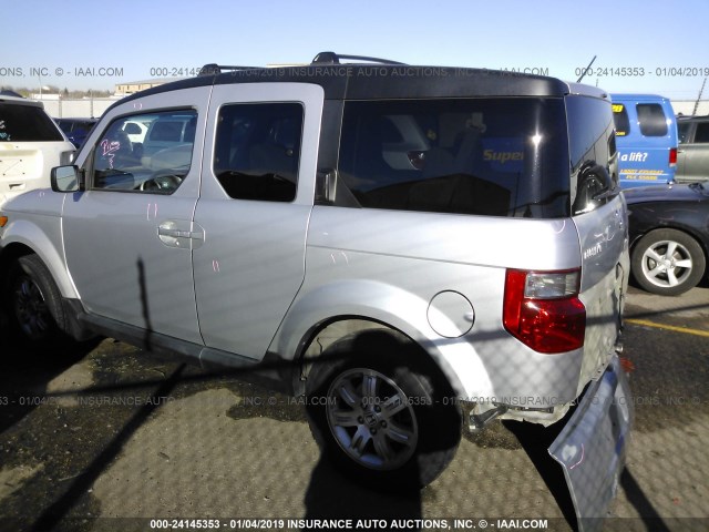 5J6YH27757L001318 - 2007 HONDA ELEMENT EX SILVER photo 3